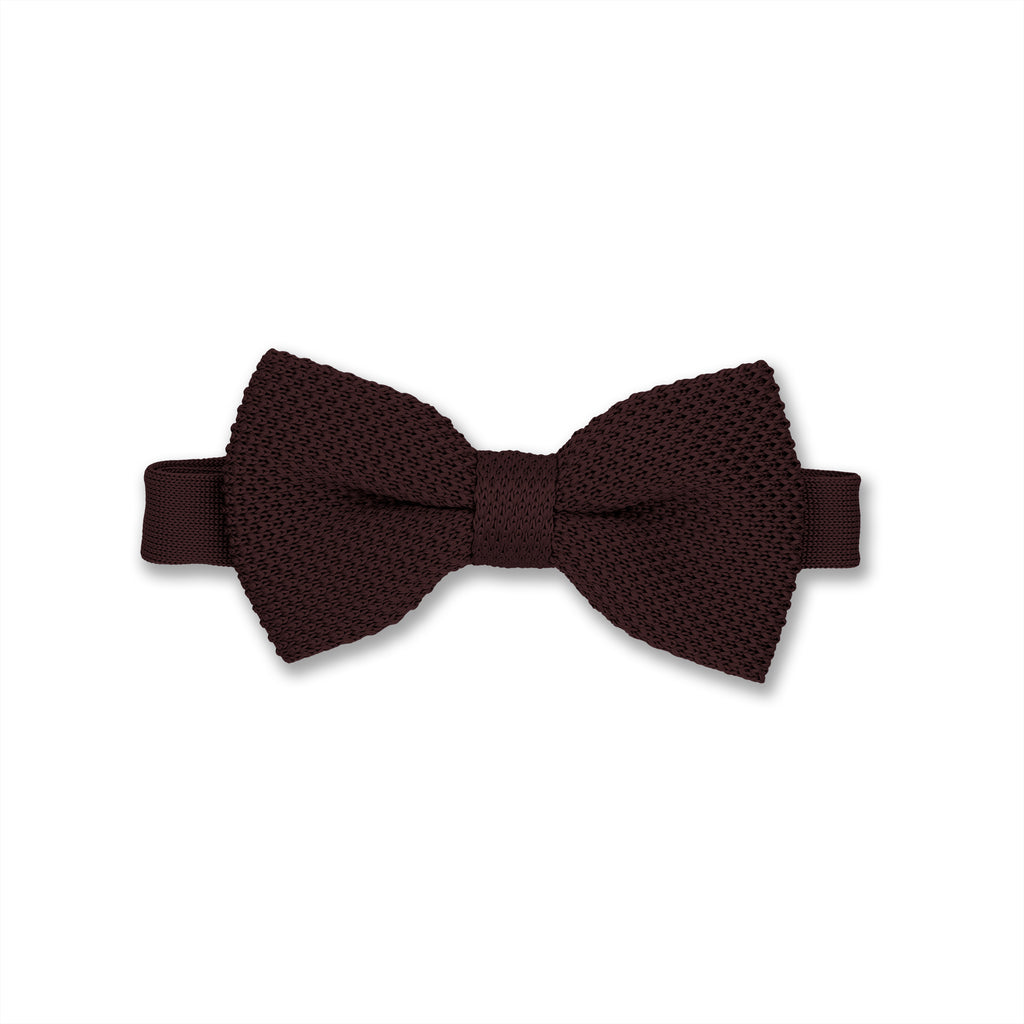 Brown Knitted Bow Ties