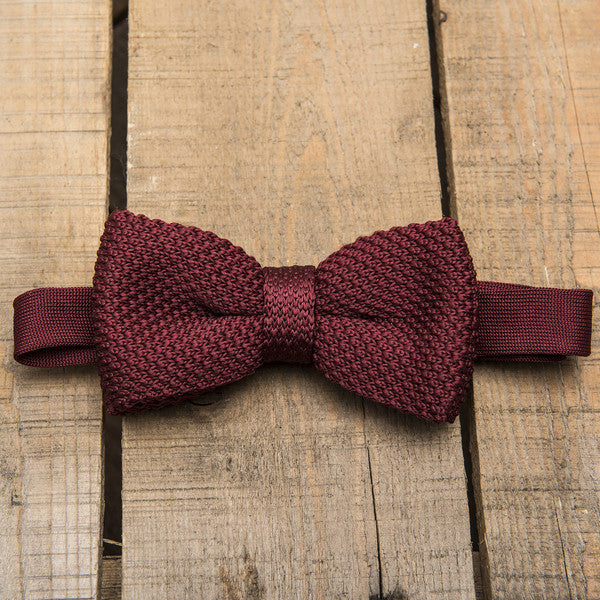 Plain Knitted Bow Ties