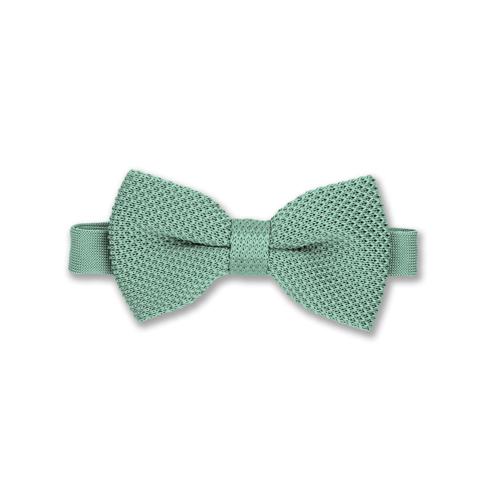 Green Knitted Bow Ties