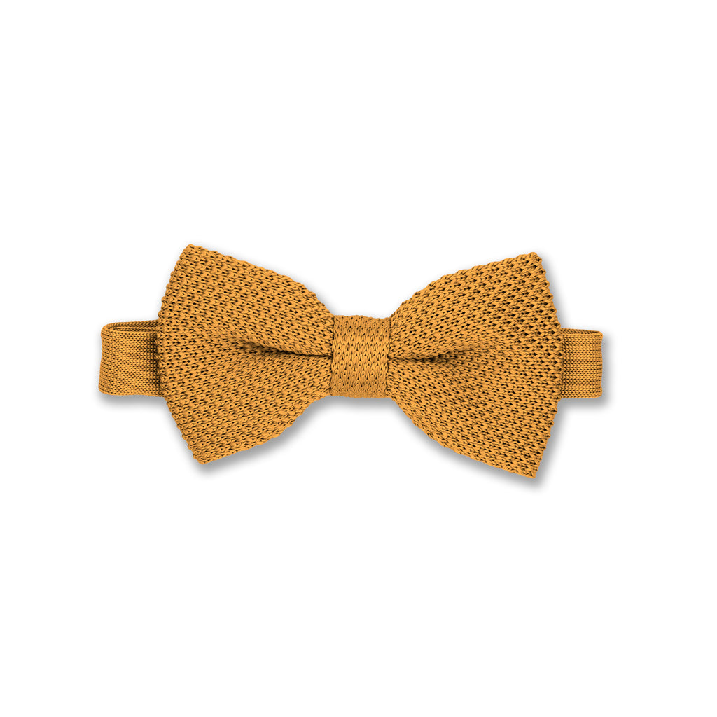 Gold Knitted Bow Ties