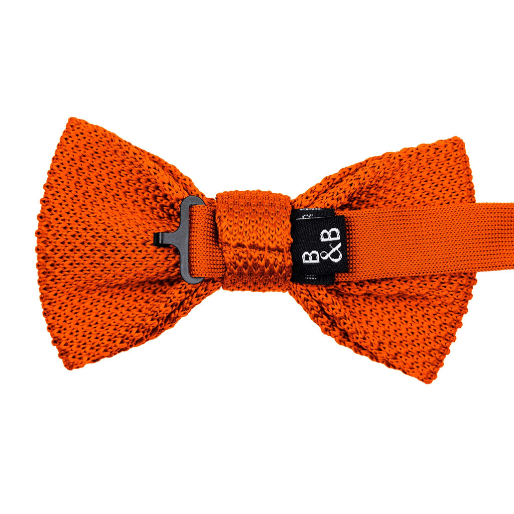 Broni&Bo Bow Tie Burnt Orange Burnt orange knitted bow tie