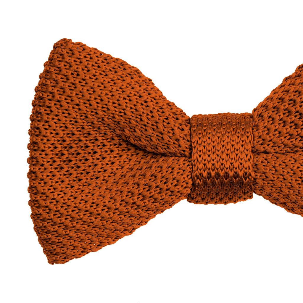 Broni&Bo Bow tie sets Copper Copper knitted bow tie and pocket square set