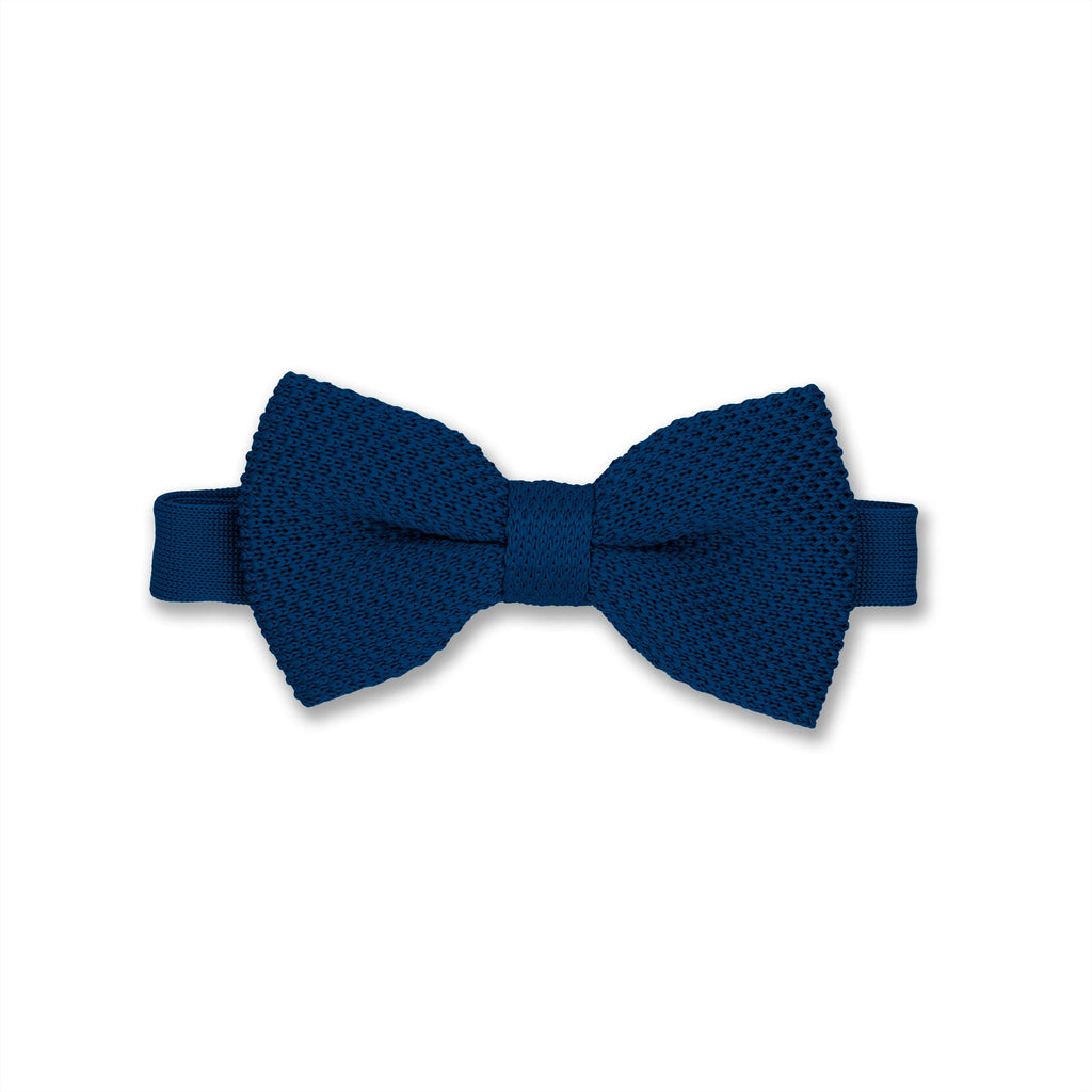 Broni&Bo Bow tie sets Midnight Blue Midnight blue knitted bow tie and pocket square set