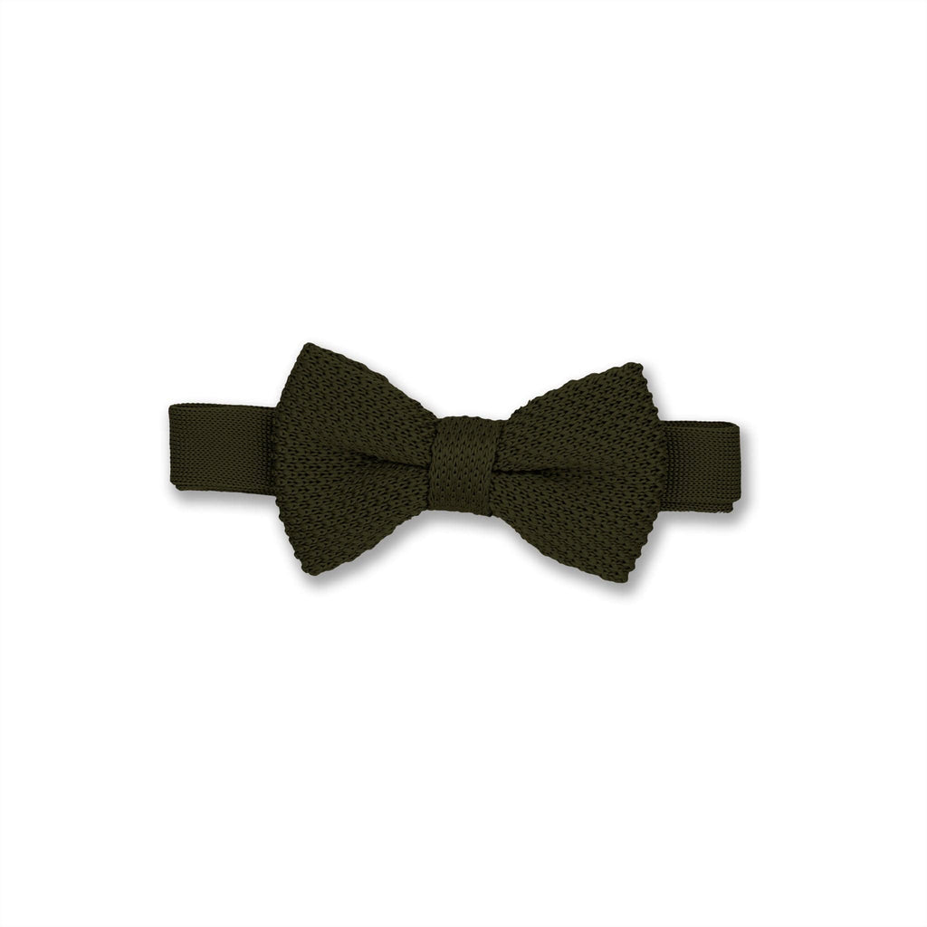 Broni&Bo Kids bow tie Moss Green Children's moss green knitted bow tie