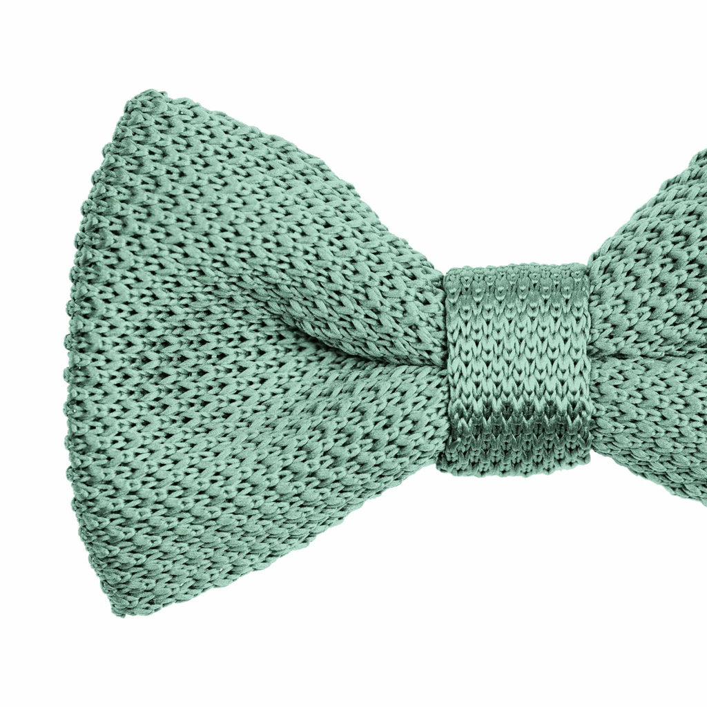 Broni&Bo Kids bow tie Sage Green Children's sage green knitted bow tie