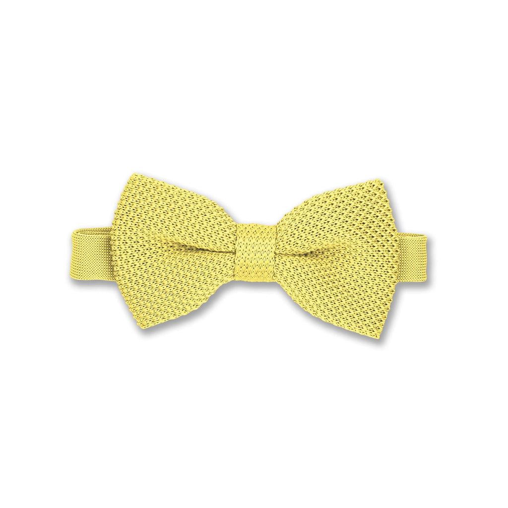 Broni&Bo Mellow Yellow Knitted bow ties