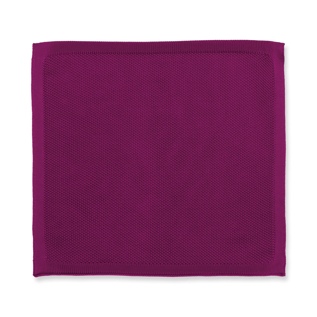 Broni&Bo Pocket Square Berry pink knitted pocket square