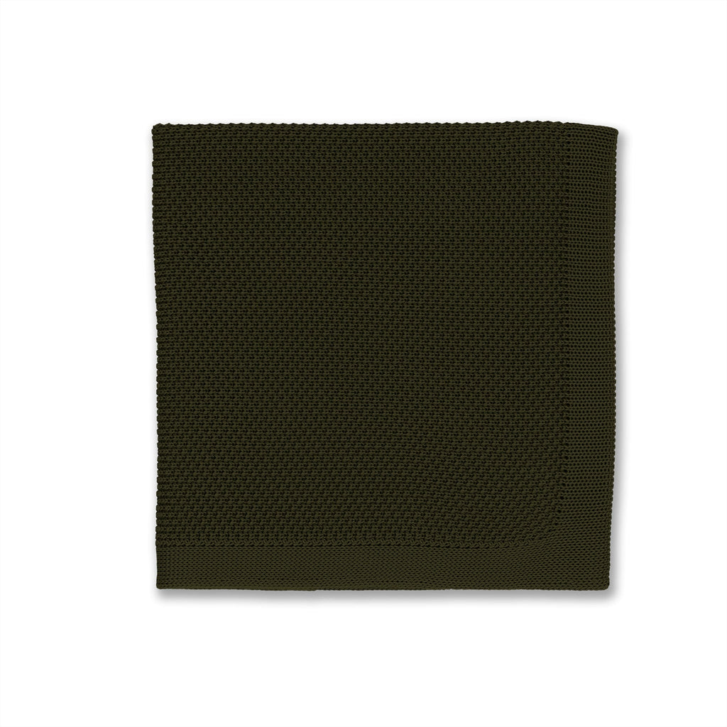 Broni&Bo Pocket Square Moss green knitted pocket square