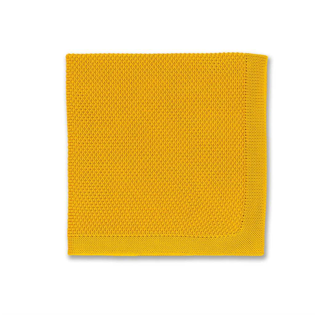 Broni&Bo Pocket Square Mustard yellow knitted pocket square