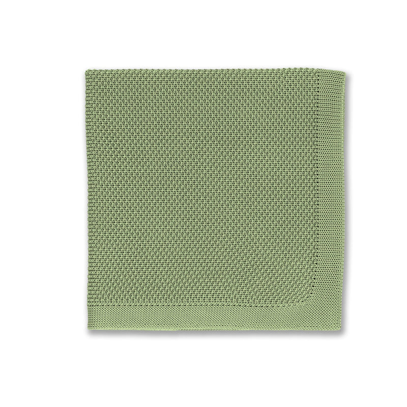 Broni&Bo Pocket Square Olive green knitted pocket square