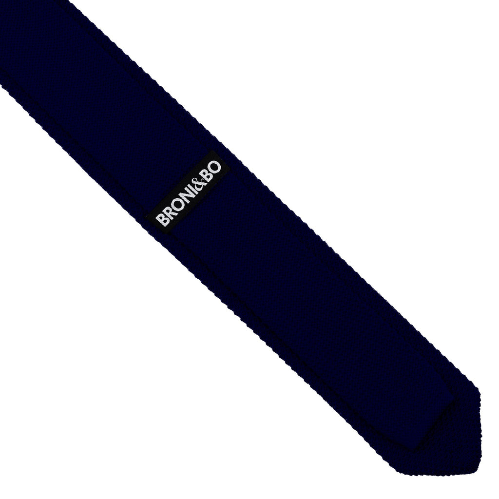 Broni&Bo Tie Navy Blue Navy blue knitted tie