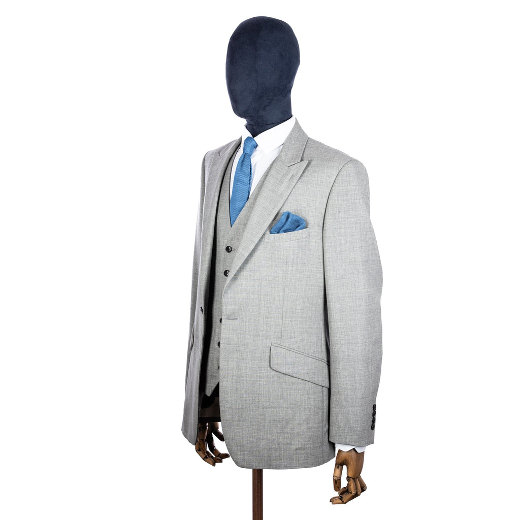 Broni&Bo Tie sets Pastel Blue Pastel blue knitted tie and pocket square set