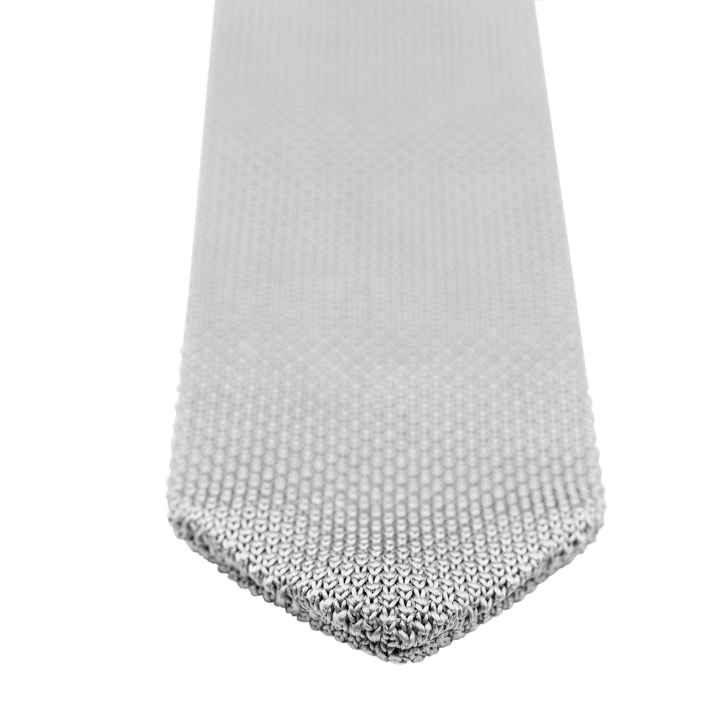 Broni&Bo Tie Silver Silver knitted tie