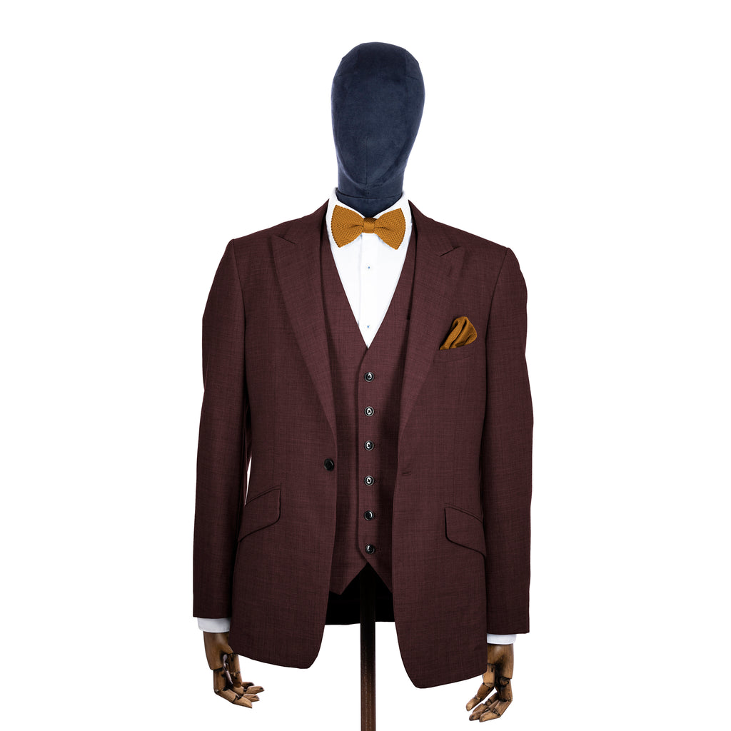 Elevate Your Autumn Wedding Look: Brown Wedding Suit Inspirations with 36 Knitted Bow Ties