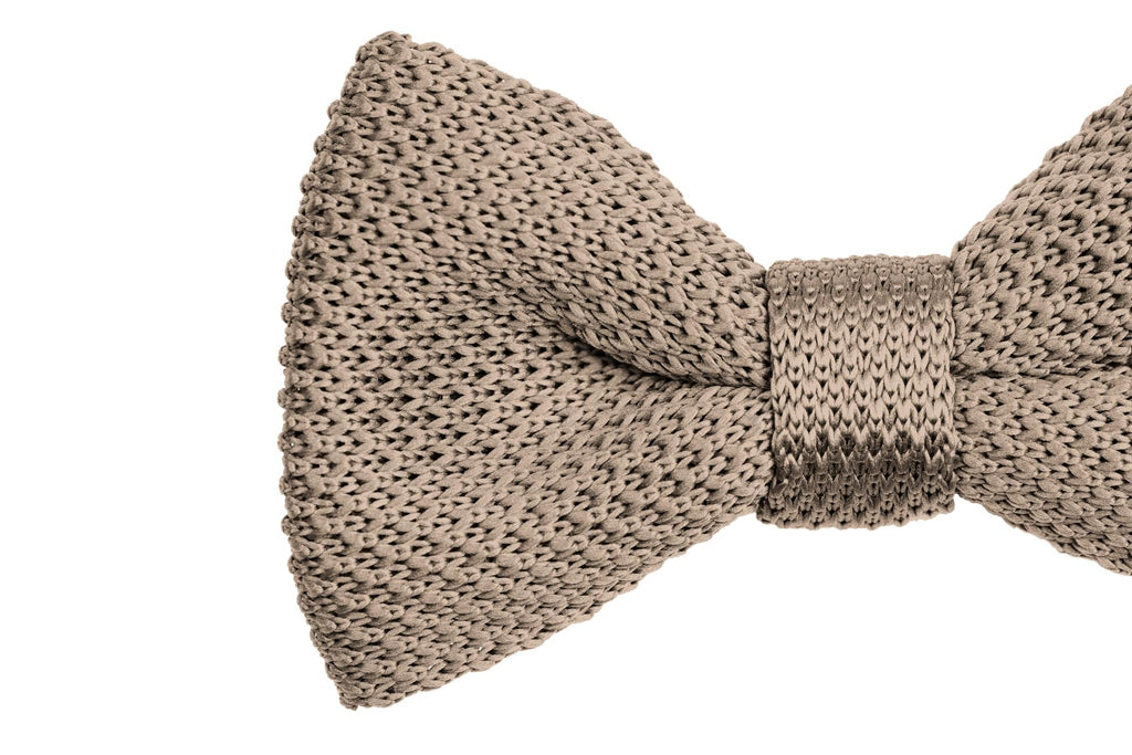 Broni&Bo Bow Tie Champagne Champagne knitted bow tie