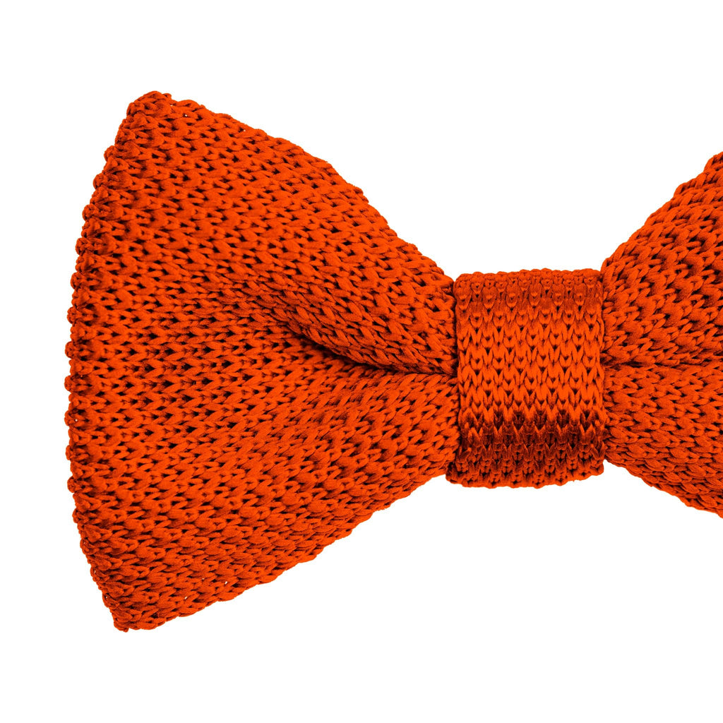Broni&Bo Bow Tie Dark Burnt Orange Dark burnt orange knitted bow tie