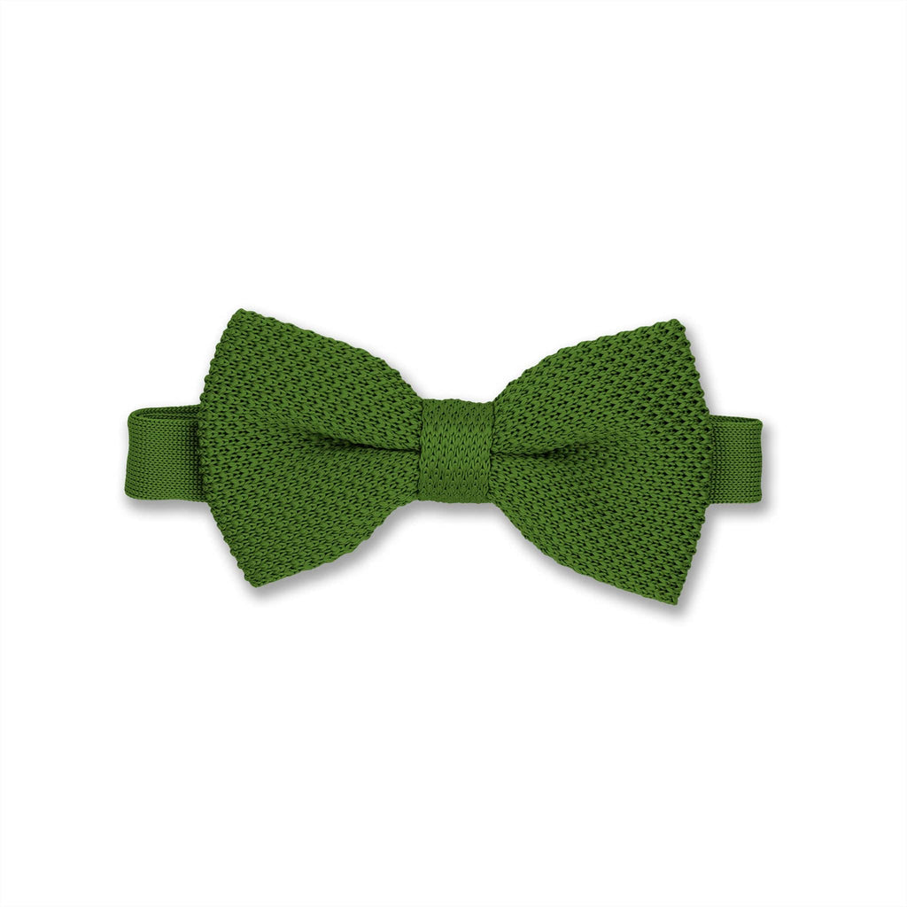 Broni&Bo Bow Tie Dark Olive Green Dark Olive Green knitted bow tie