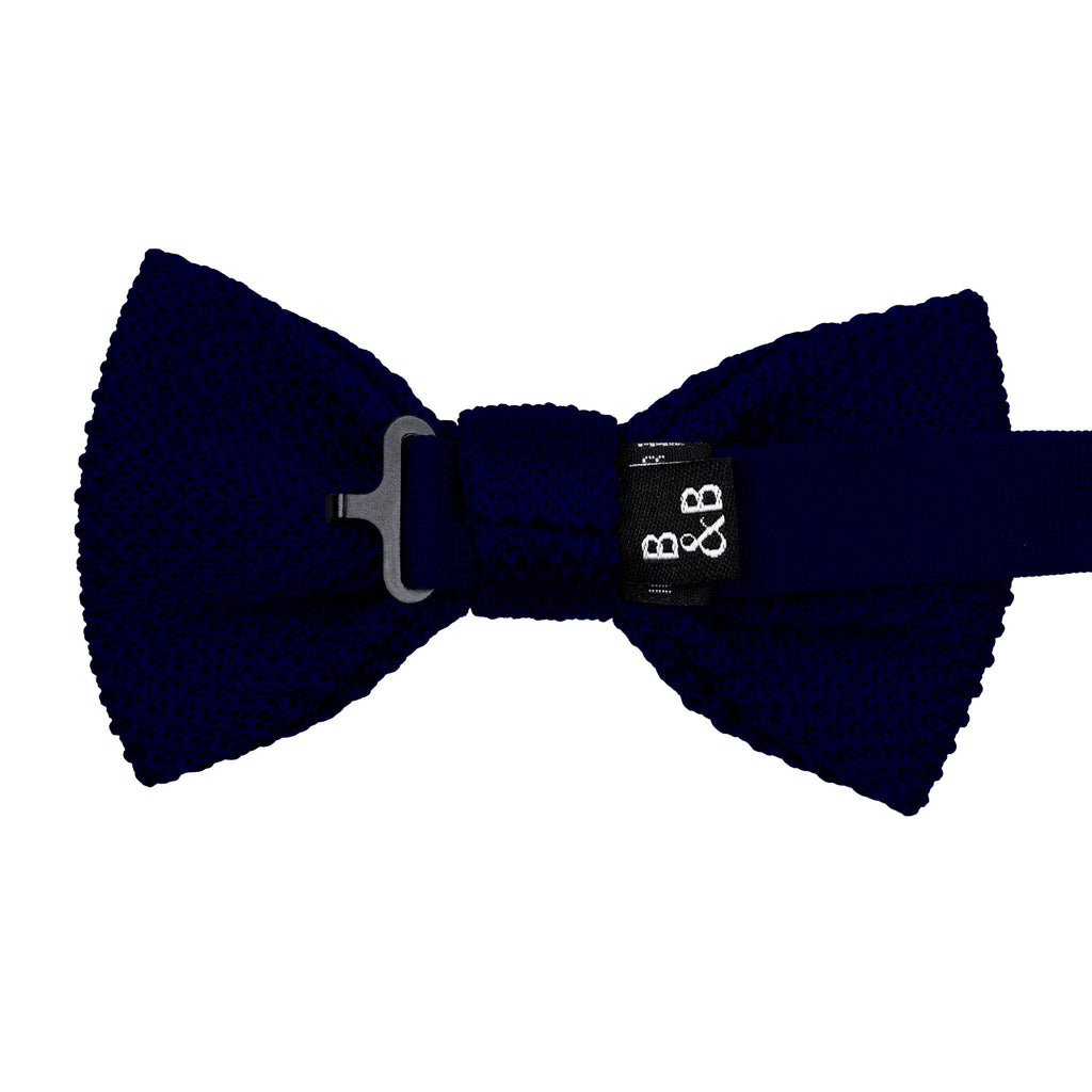 Broni&Bo Bow Tie Navy Blue Navy blue knitted bow tie