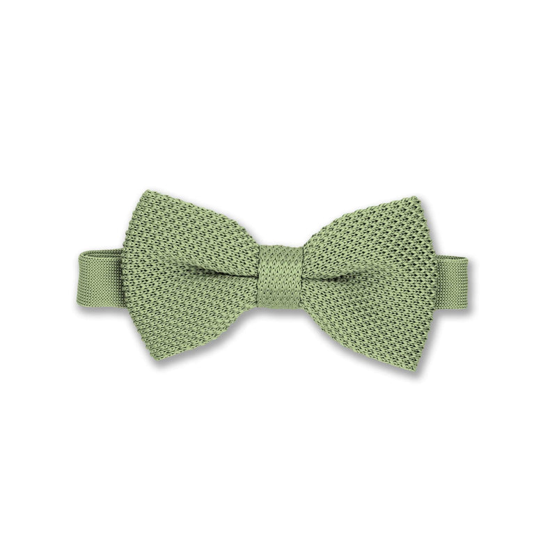 Broni&Bo Bow Tie Olive Green Olive Green Knitted Bow Tie