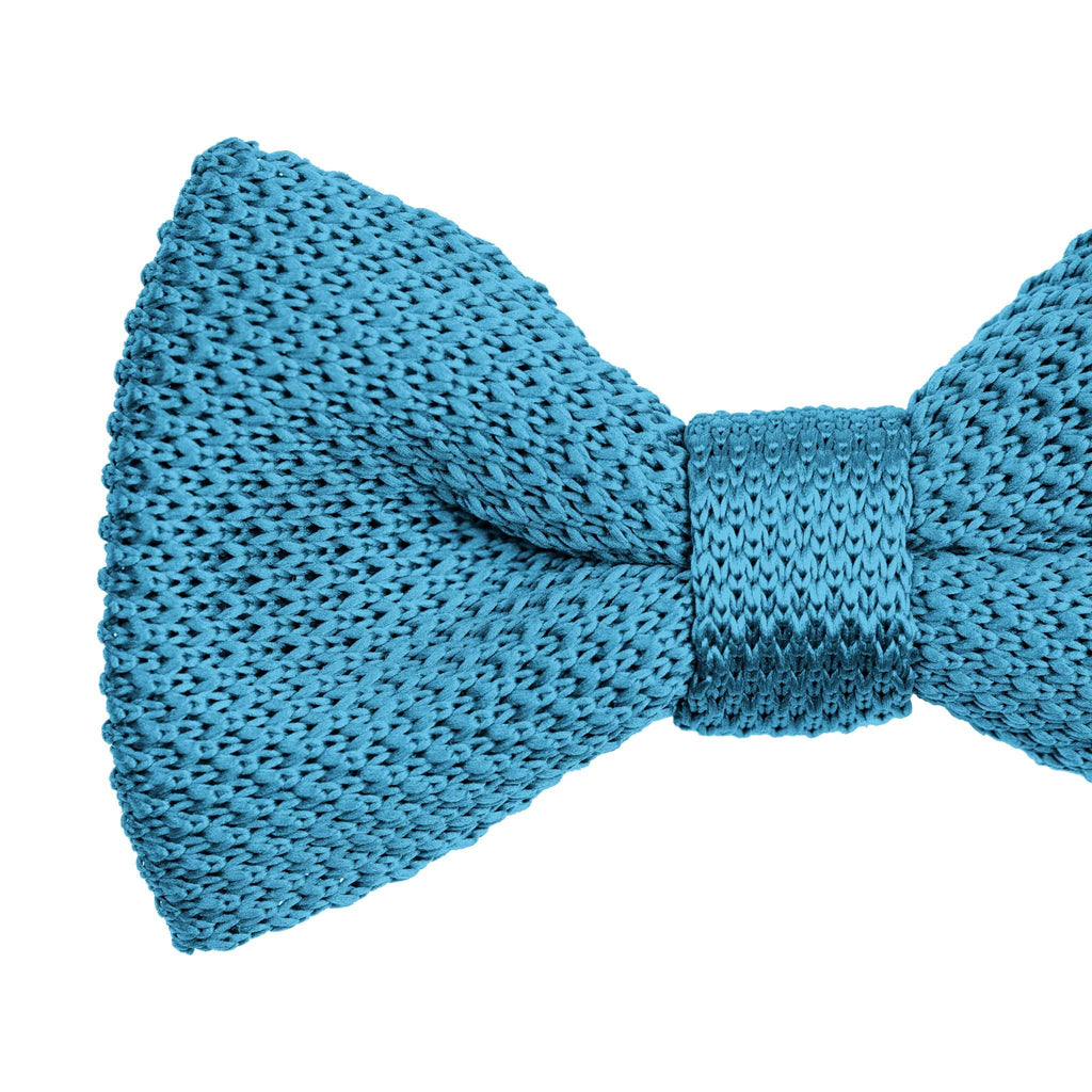 Broni&Bo Bow tie sets Air Force Blue Air force blue knitted bow tie and pocket square set