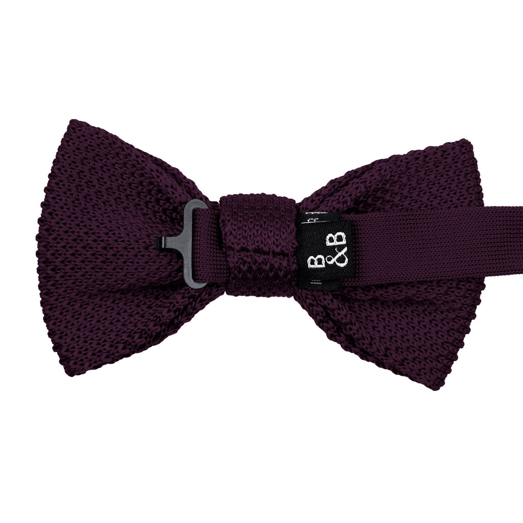 Broni&Bo Bow tie sets English Violet English violet knitted bow tie and pocket square set