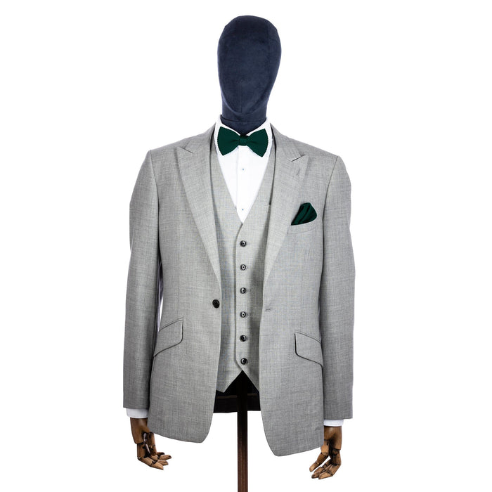 Broni&Bo Bow tie sets Green Green Knitted Bow Tie and Knitted Pocket Square Set