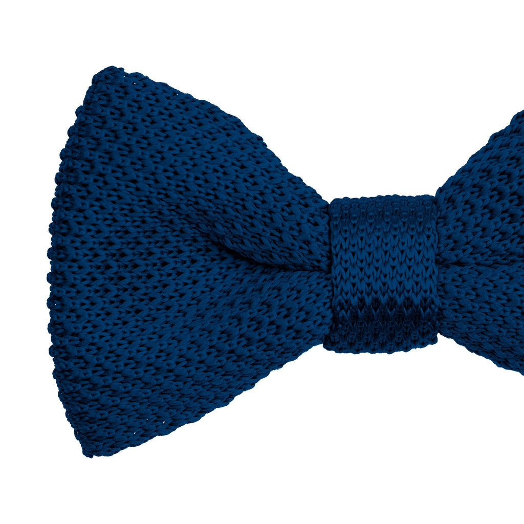 Broni&Bo Bow tie sets Midnight Blue Midnight blue knitted bow tie and pocket square set