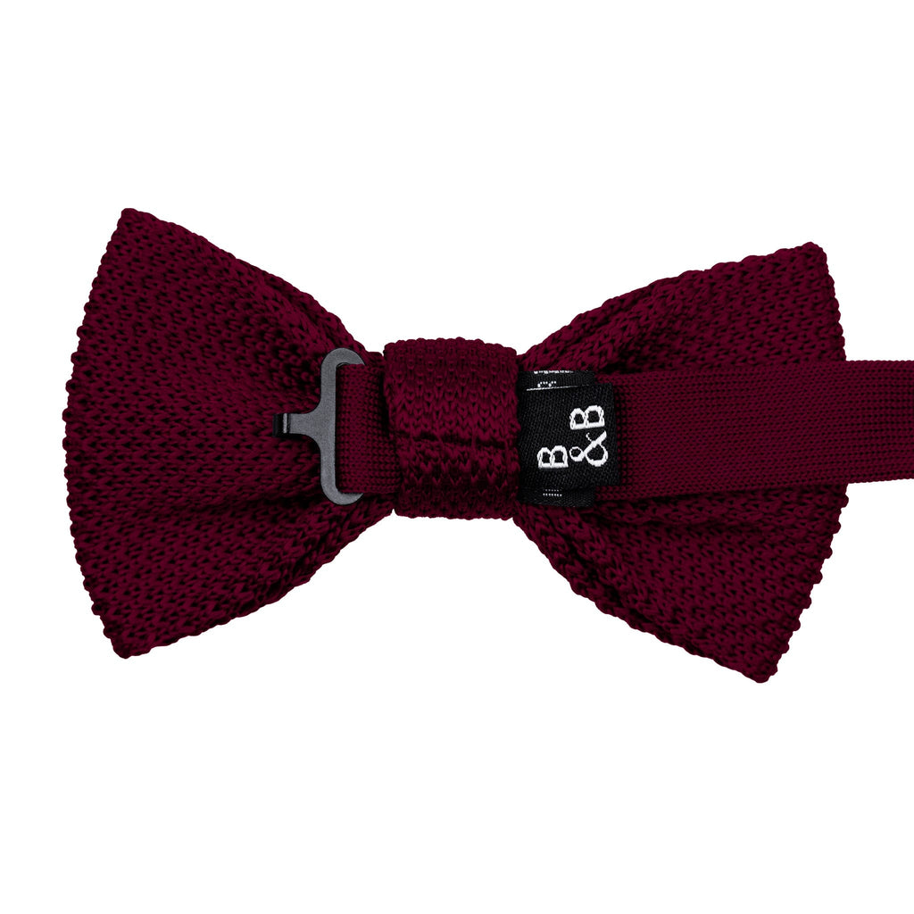 Broni&Bo Bow tie sets Mulberry Mulberry knitted bow tie and pocket square set