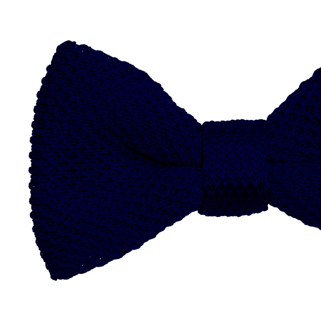 Broni&Bo Bow tie sets Navy Blue Navy blue knitted bow tie and pocket square set