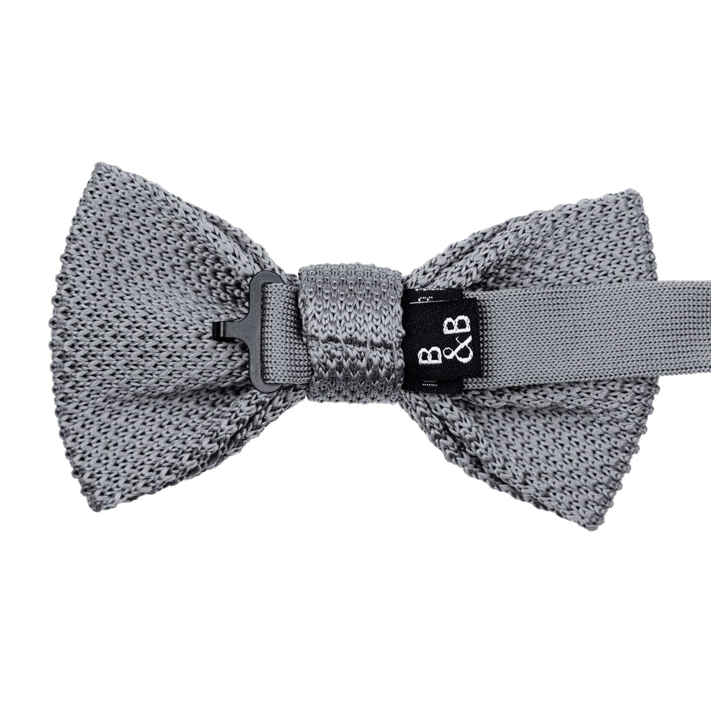 Broni&Bo Bow Tie Stone Grey Stone Grey Knitted Bow Tie