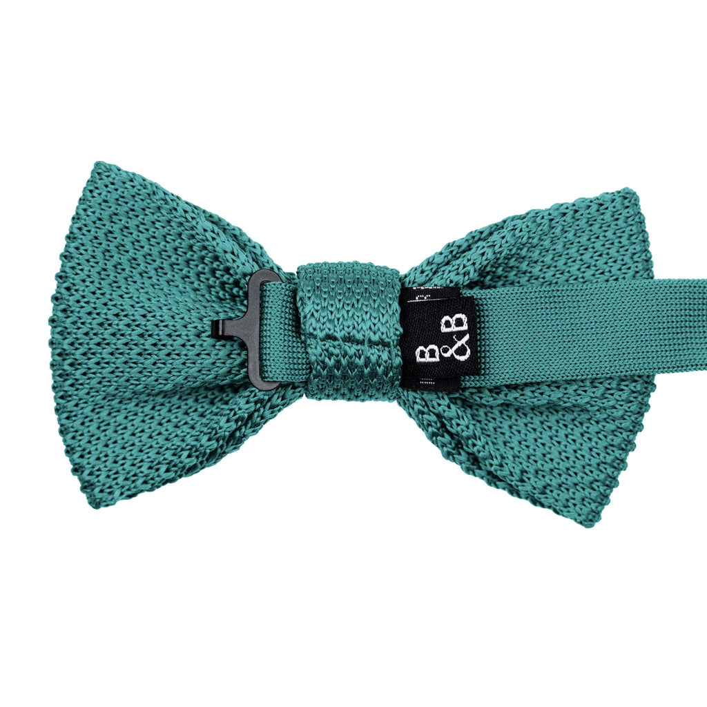Broni&Bo Bow Tie Teal Teal knitted bow tie