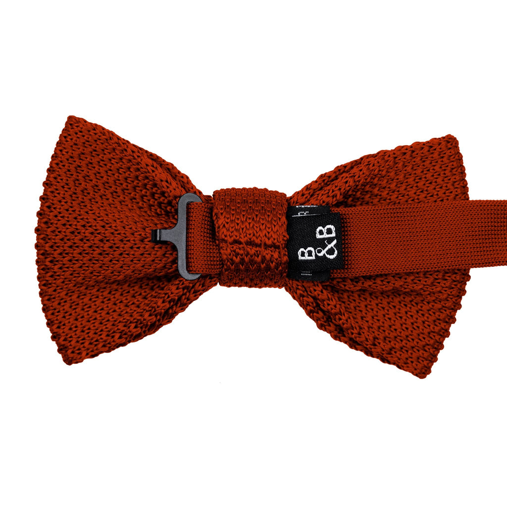 Broni&Bo Bow Tie Terracotta Terracotta knitted bow tie