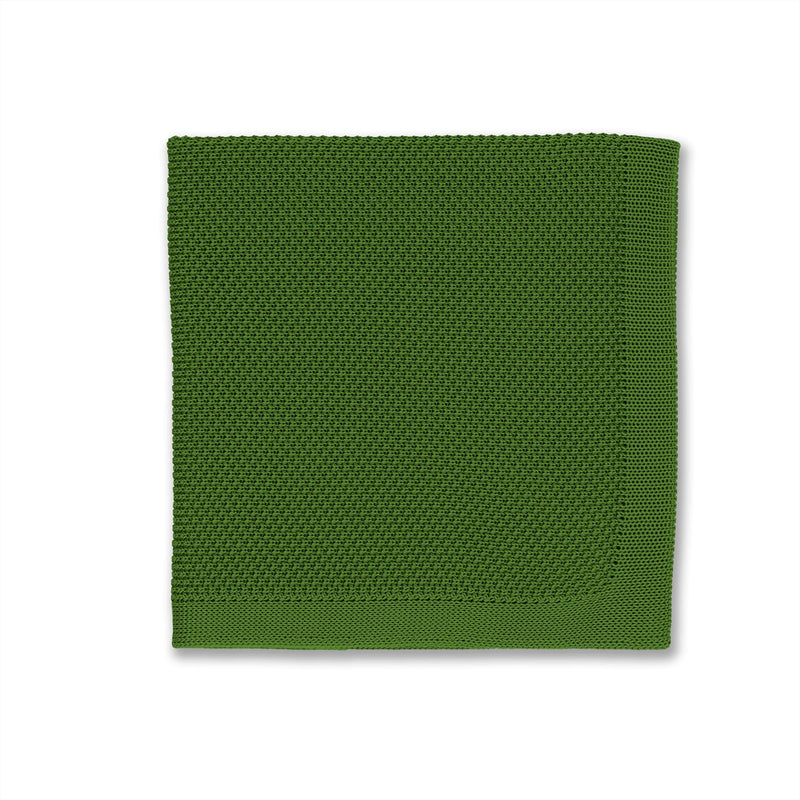 Broni&Bo Dark Olive Green knitted pocket square