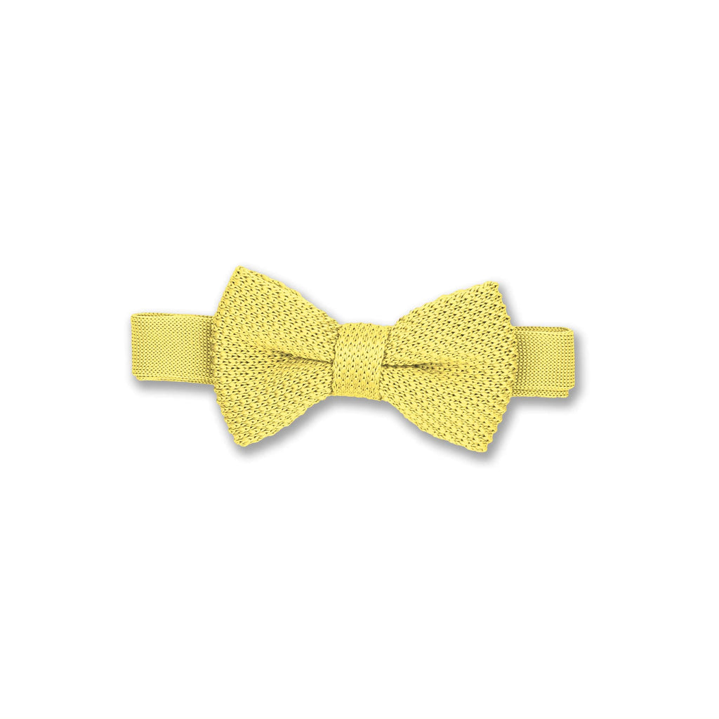 Broni&Bo Kids bow tie Mellow Yellow Children's mellow yellow knitted bow tie