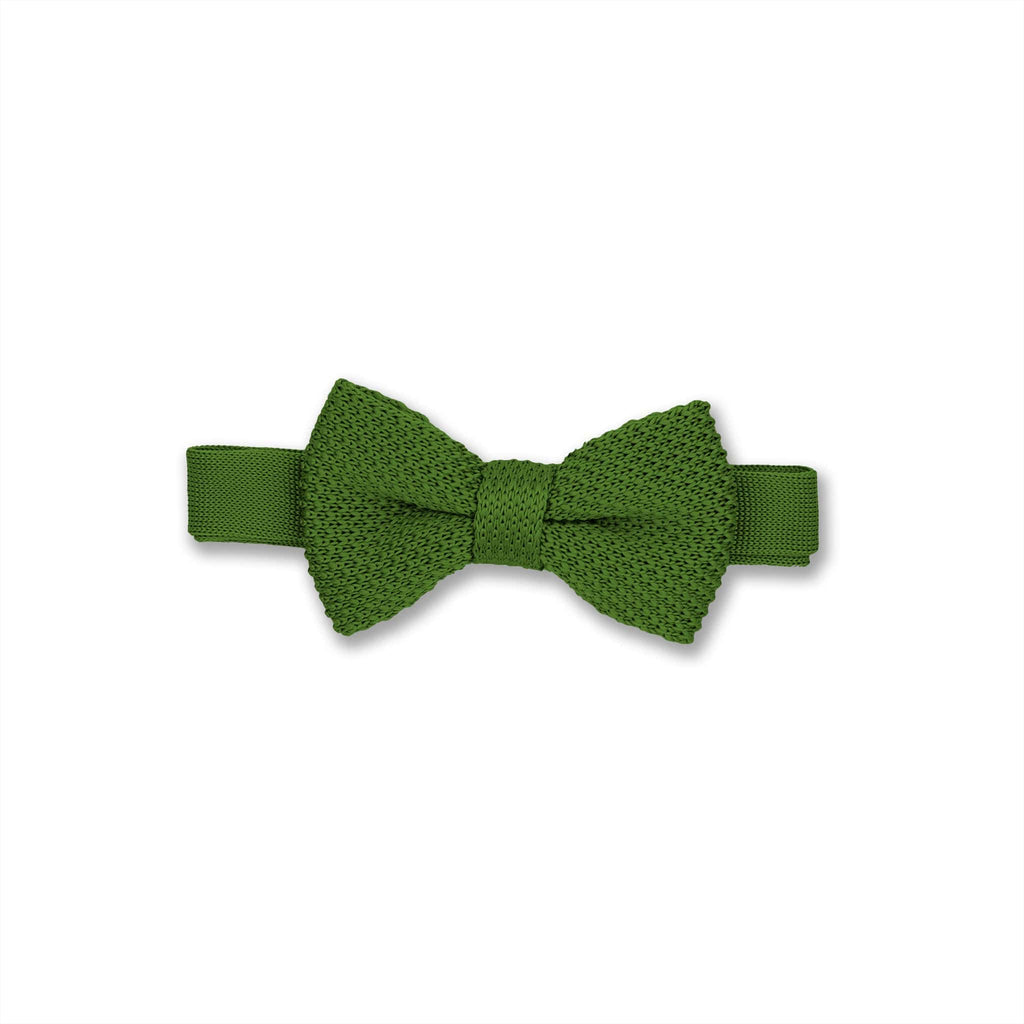 Broni&Bo Kids Bow Ties Dark Olive Green Children's knitted bow ties
