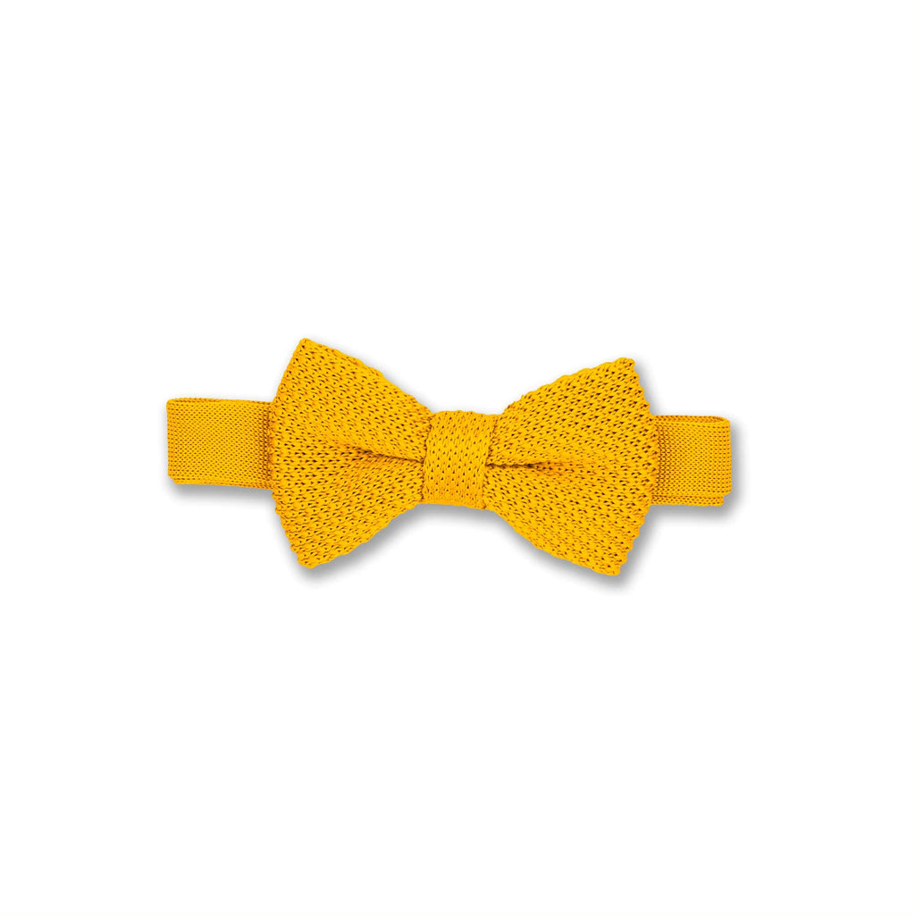 Broni&Bo Kids Bow Ties Mustard Yellow Children's knitted bow ties