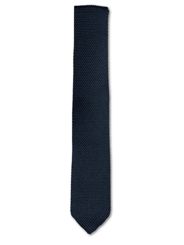 black knitted silk tie