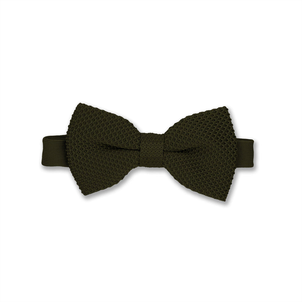 Broni&Bo Moss Green Knitted bow ties