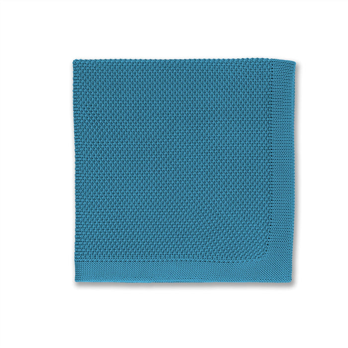 Broni&Bo Pocket Square Air Force Blue Air force blue knitted pocket square
