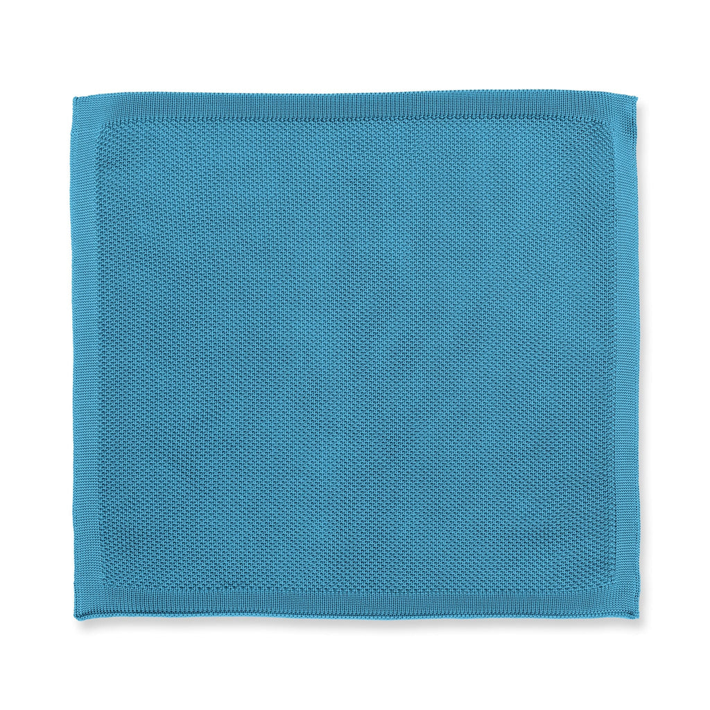 Broni&Bo Pocket Square Air Force Blue Air force blue knitted pocket square