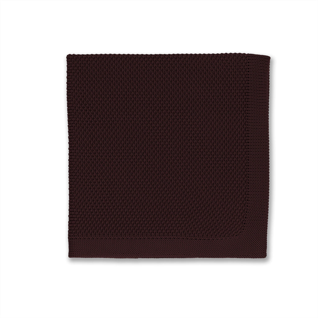 Broni&Bo Pocket Square Brown knitted pocket square