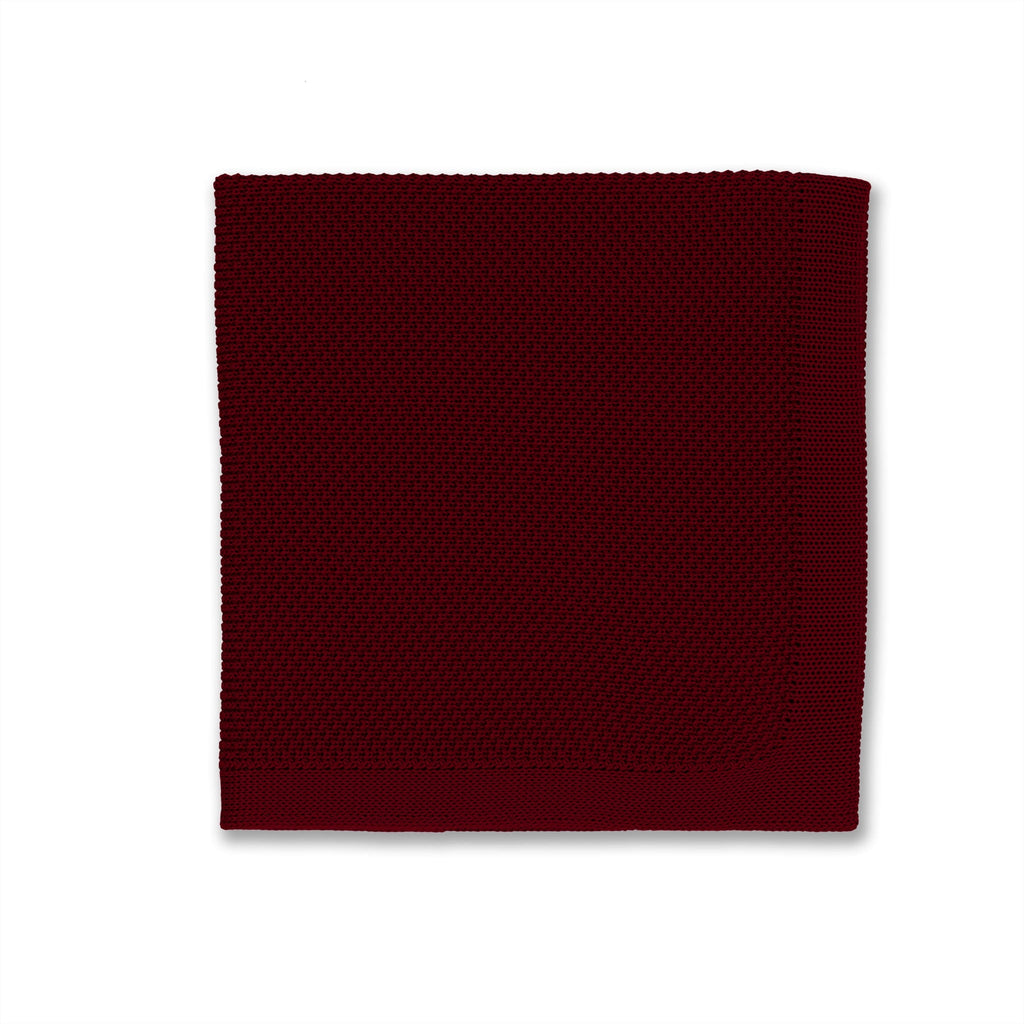 Broni&Bo Pocket Square Burgundy knitted pocket square