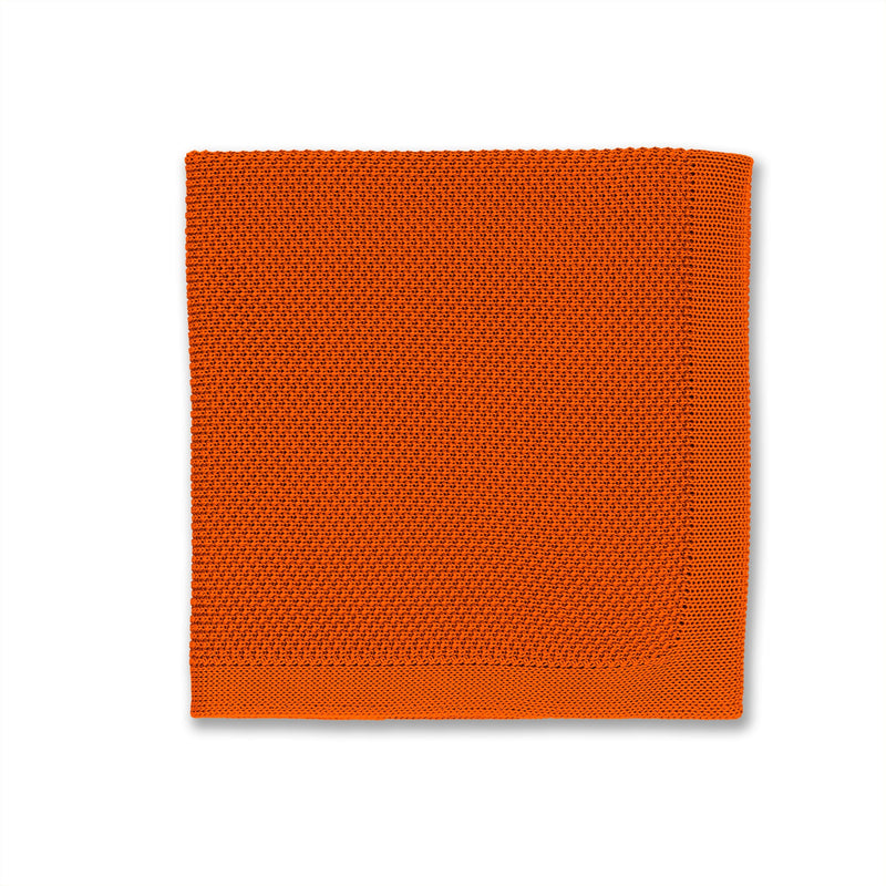 Broni&Bo Pocket Square Burnt orange knitted pocket square