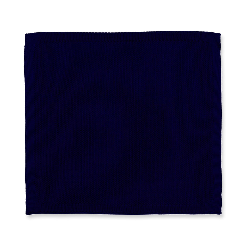 Broni&Bo Pocket Square Ink Blue Ink blue knitted pocket square