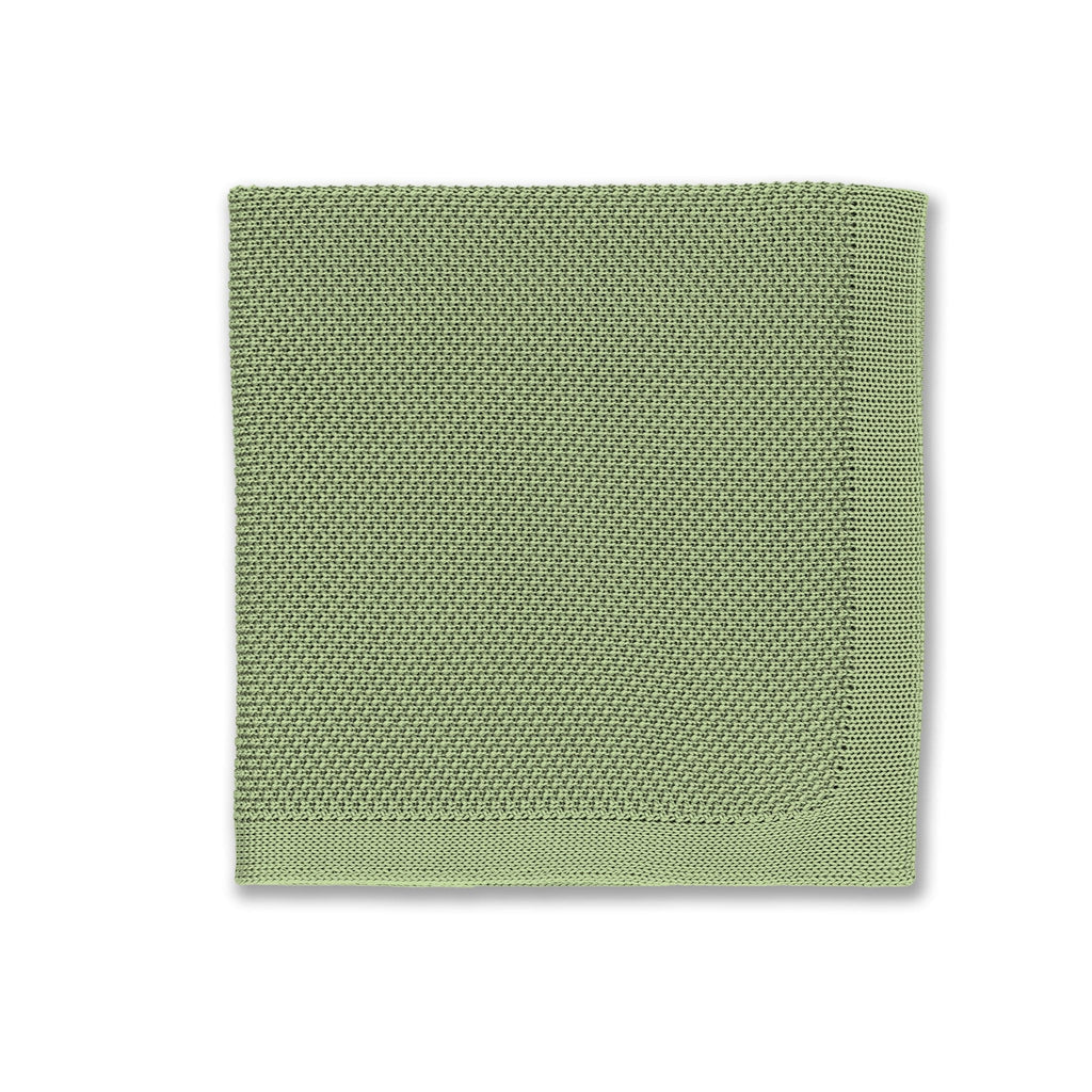 Broni&Bo Pocket Square Olive green knitted pocket square