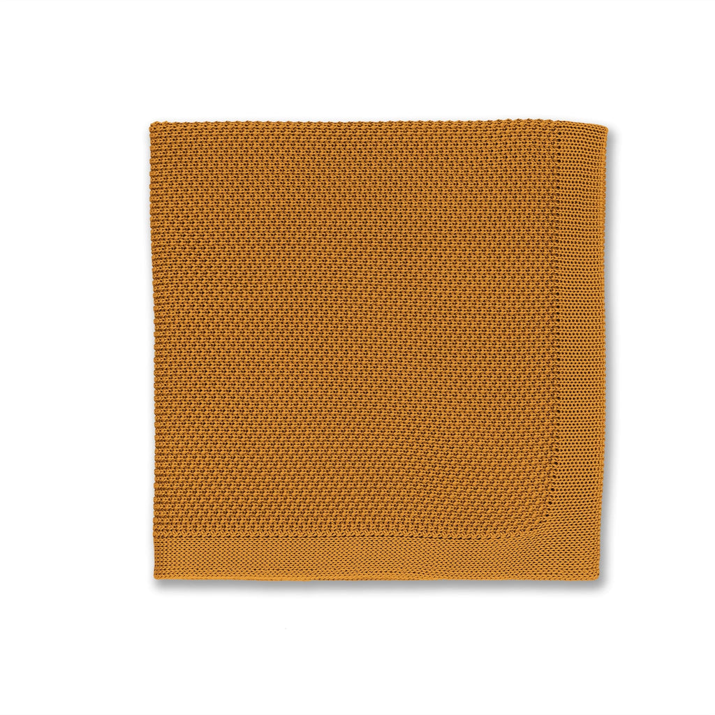 Broni&Bo Pocket Square Orange ember knitted pocket square