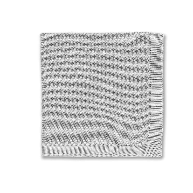 Broni&Bo Pocket Square Silver knitted pocket square