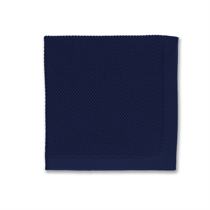 Broni&Bo Pocket Square Stone Blue knitted pocket square