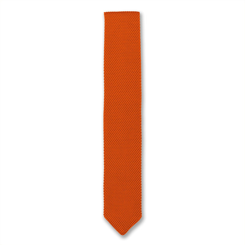 Broni&Bo Tie Burnt Orange Burnt orange knitted tie