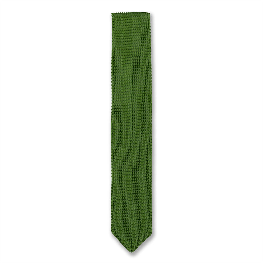 Broni&Bo Tie Dark Olive Green Dark Olive Green knitted tie